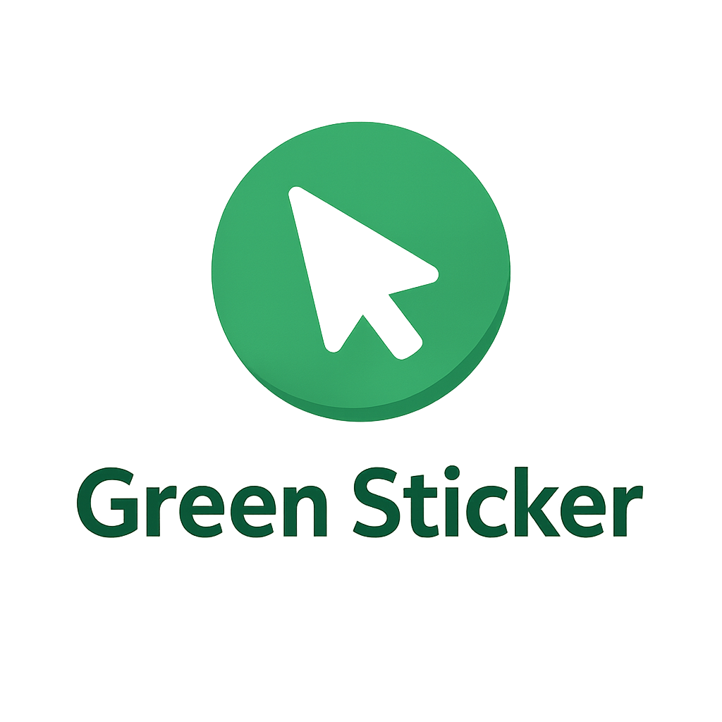Green Sticker Logo